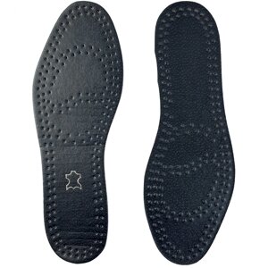 Устілки демісезонні шкіряні для взуття, чорні. Розмір 36-48 (500)