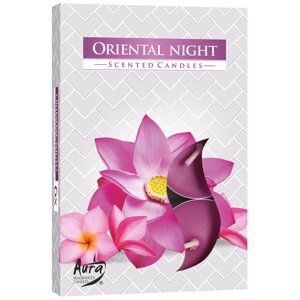 Свічка таблетка ароматична Oriental night, Bispol. У наборі 6 штук. Польща.