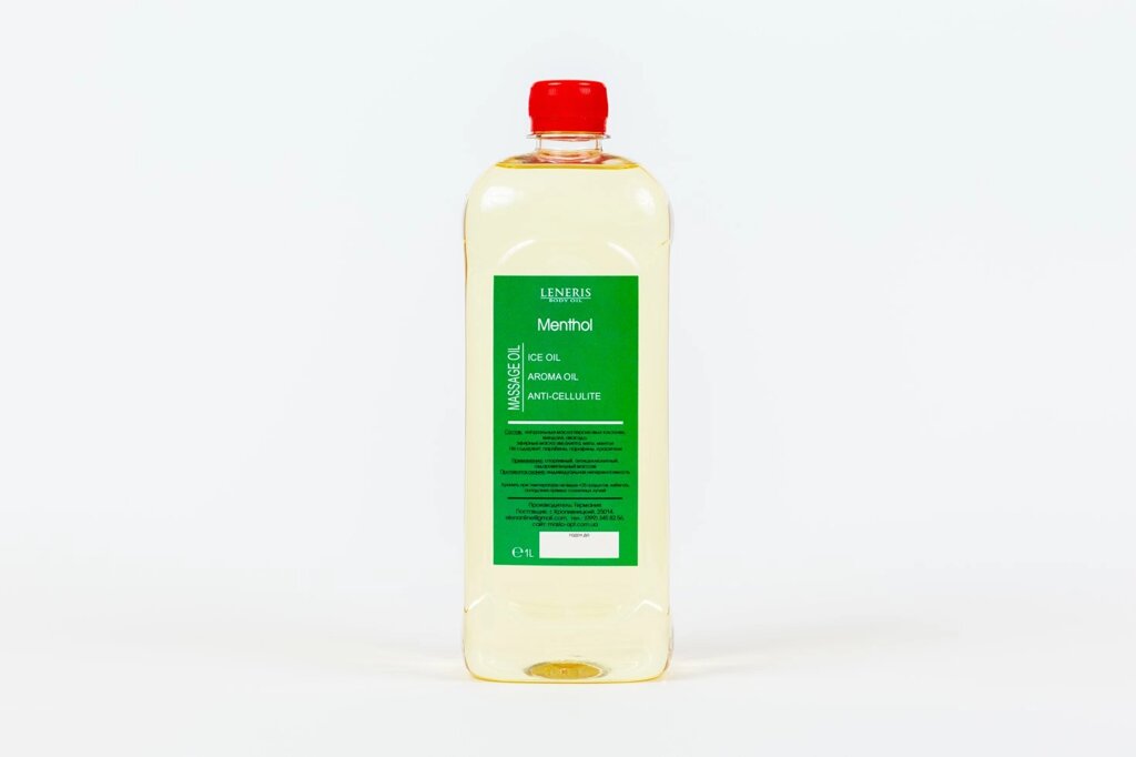Масажна олія  Ментол 200 мл від компанії тм Leneris - фото 1
