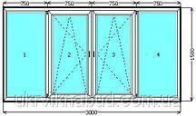 Балкон Lider купити з двокамерним склопакетом від компанії Інтернет-магазин металопластикових вікон - фото 1