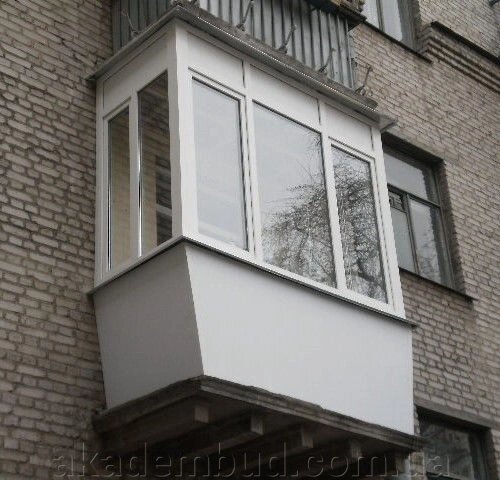 Балкон под Ключ в Кредит "Теплый Дом" від компанії Інтернет-магазин металопластикових вікон - фото 1