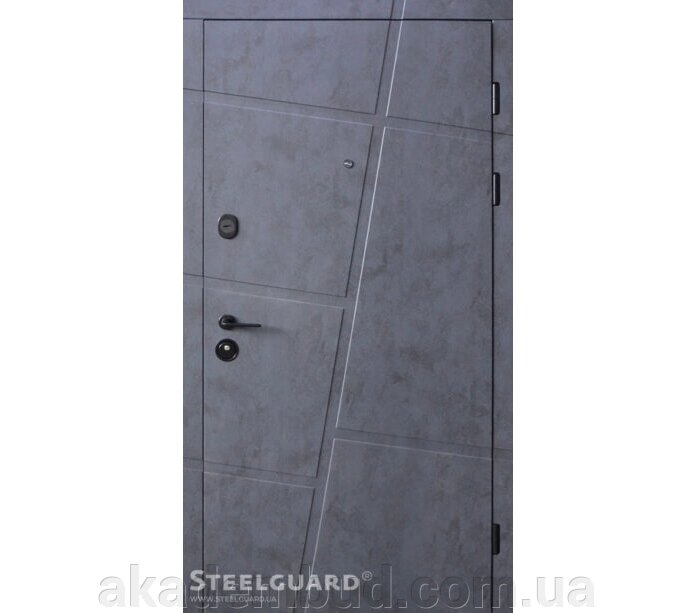 Двері вхідні Alta Masto Бетон графит від компанії Інтернет-магазин металопластикових вікон - фото 1