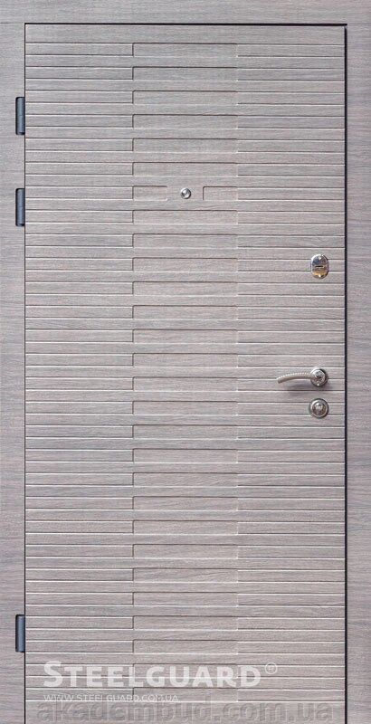 Двері вхідні Alta Vesta Венге Сірий горизонт від компанії Інтернет-магазин металопластикових вікон - фото 1