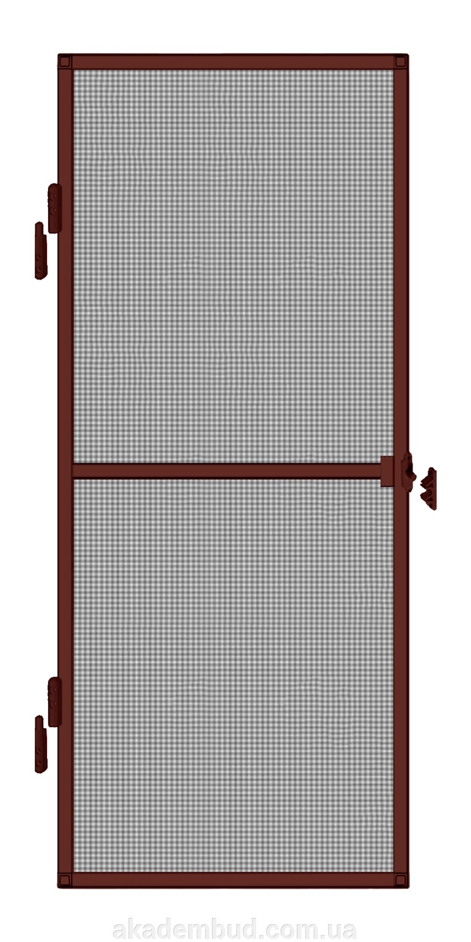 Дверна москітна сітка Преміум (коричнева) від компанії Інтернет-магазин металопластикових вікон - фото 1