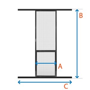 Дверна москітна сітка Слайдер (антрацит)