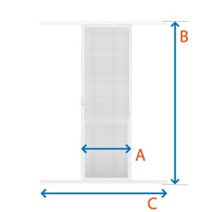 Дверна москітна сітка Слайдер (білий)