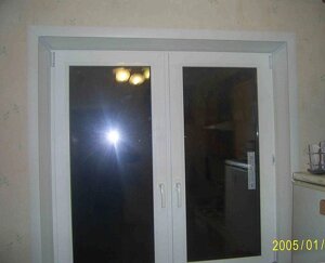 Двостулкове металопластикове вікно Rehau Euro 60 з двокамерним склопакетом