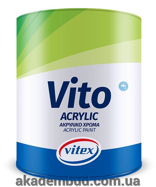 Фарба інтер'єрна Vito Acrylic Base Medium 0.96 л від компанії Інтернет-магазин металопластикових вікон - фото 1