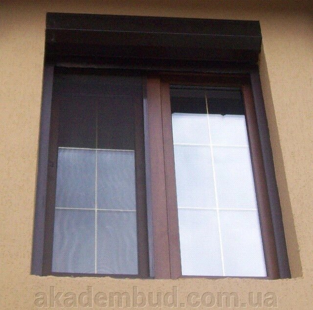 Ламіноване металопластикове вікно Rehau Euro 70 з шпросси від компанії Інтернет-магазин металопластикових вікон - фото 1