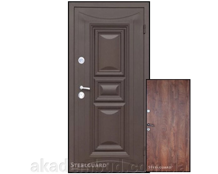 Металеві двері NORD+TermoskinLight 8019 наждак від компанії Інтернет-магазин металопластикових вікон - фото 1