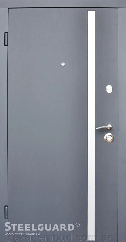 Металеві двері Серія MAXIMA АV-1 Антрацит від компанії Інтернет-магазин металопластикових вікон - фото 1