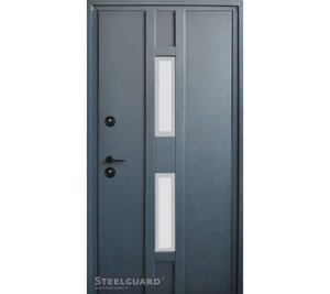 Металеві двері Серія ANTIFROST Scandi Glass (Ral 7016)