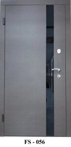 Вхідні двері Серія MERIDIAN АV-1 Венге темний / Білий шовк 110