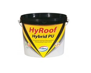 Гідроізоляційна фарба для плоскої покрівлі Hyroof Hybrid PU 10 л в Києві от компании Интернет-магазин металлопластиковых окон