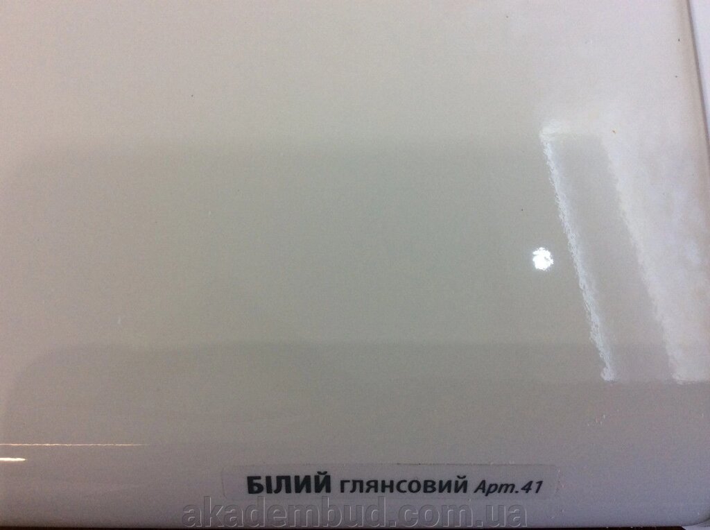 Підвіконня Пластоліт білий глянсовий Plastolit від компанії Інтернет-магазин металопластикових вікон - фото 1