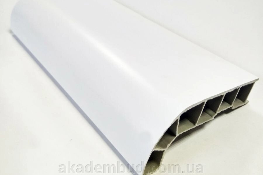 Пластикове підвіконня Сауберг Sauberg матовий білий від компанії Інтернет-магазин металопластикових вікон - фото 1