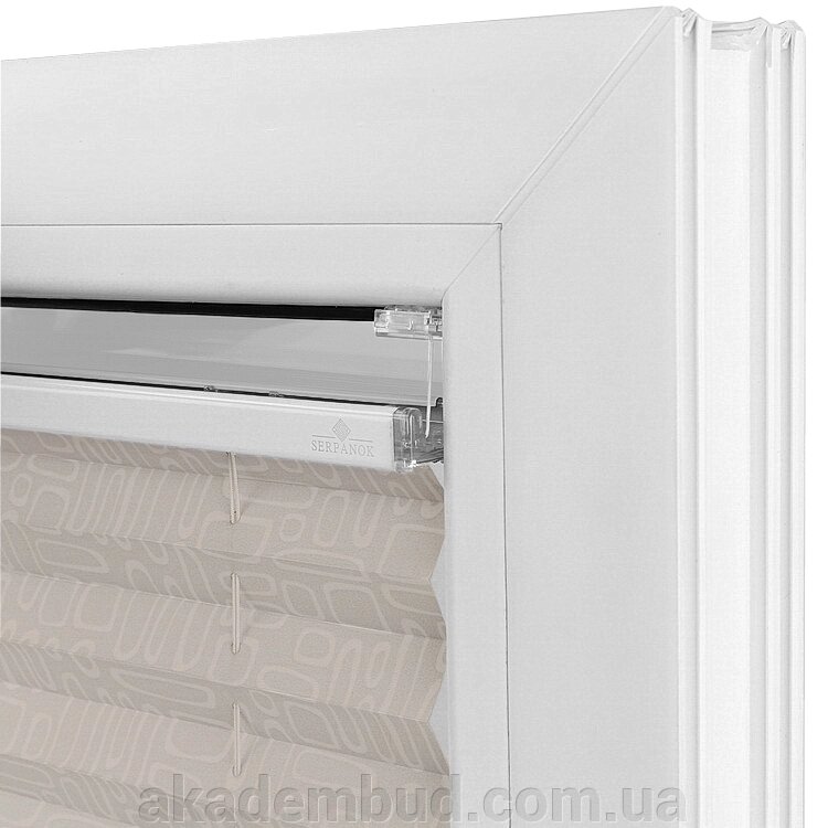 Тканинні жалюзі - плісе система стандарт на вікна (мішковина) від компанії Інтернет-магазин металопластикових вікон - фото 1
