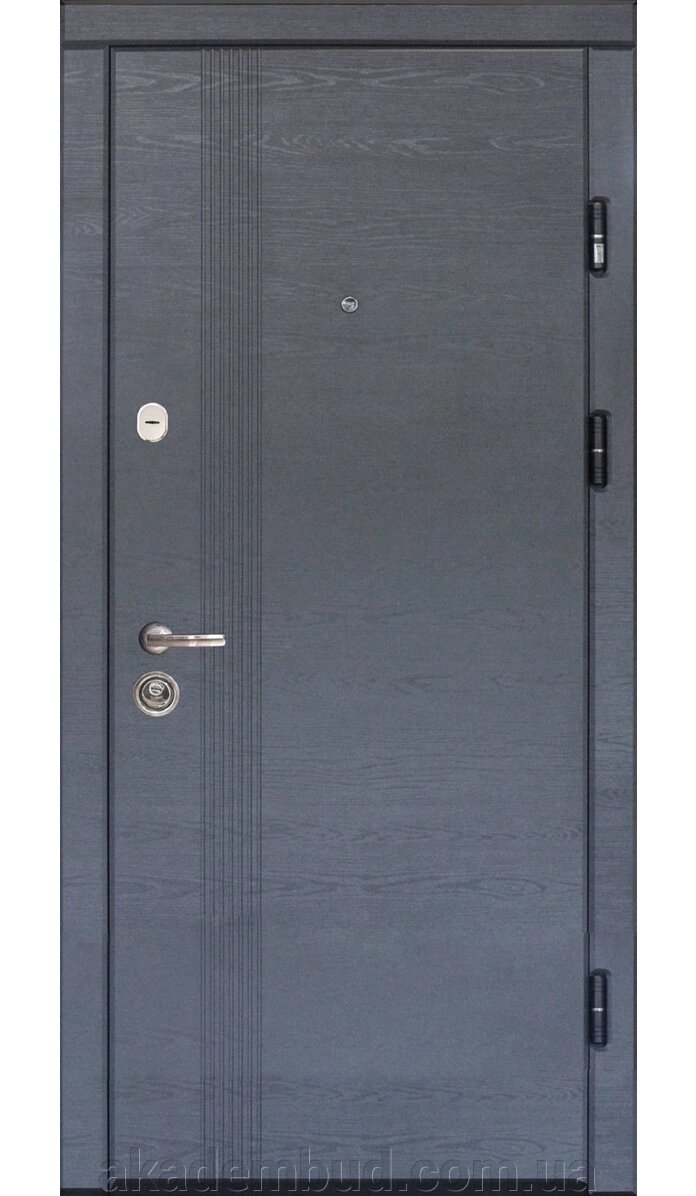 Вхідні двері модель ПК-262 дуб грифель дуб пломбир від компанії Інтернет-магазин металопластикових вікон - фото 1