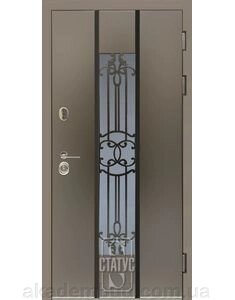 Вхідні двері серії Комфорт RAL-8019 венге южне винор від компанії Інтернет-магазин металопластикових вікон - фото 1