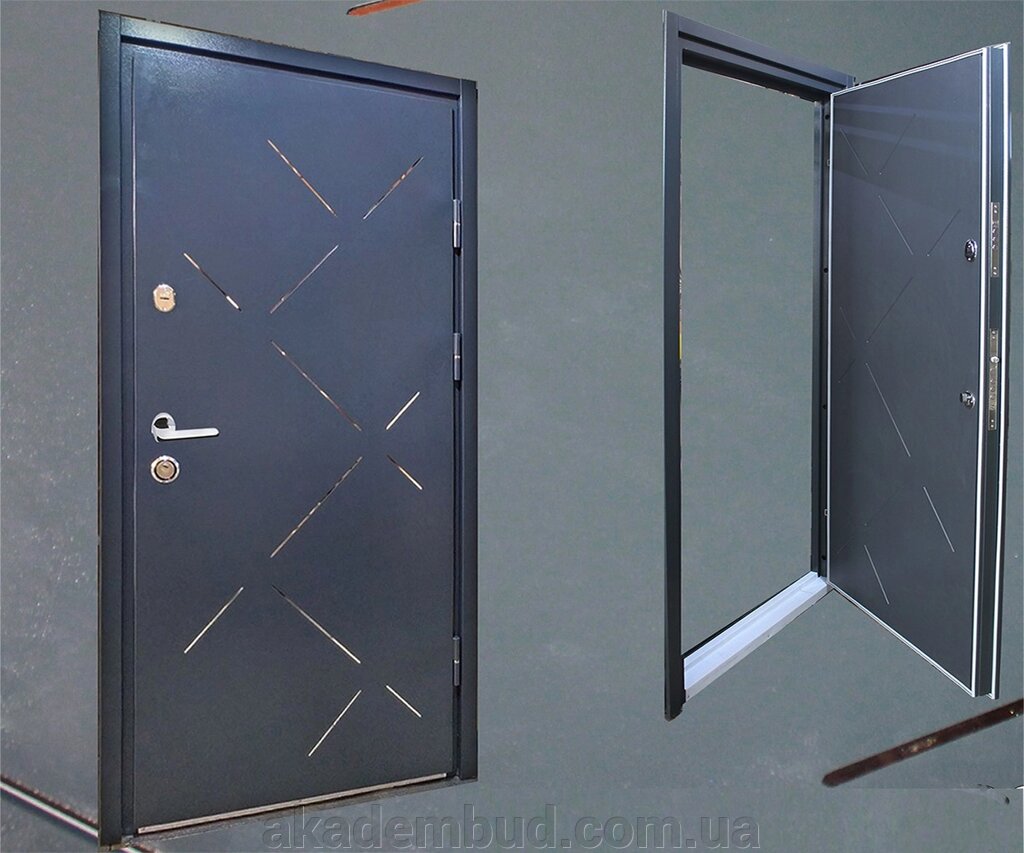 Вхідні двері серії Люкс від компанії Інтернет-магазин металопластикових вікон - фото 1