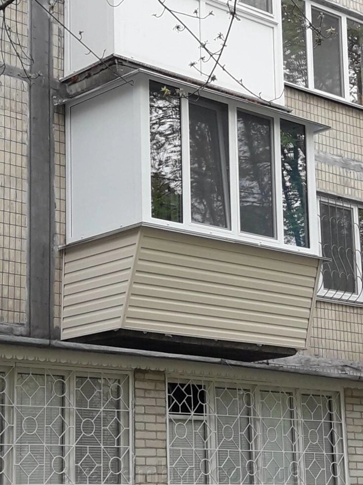 Винос балкона ціна. Балкон з виносом Київ і Київська область від компанії Інтернет-магазин металопластикових вікон - фото 1