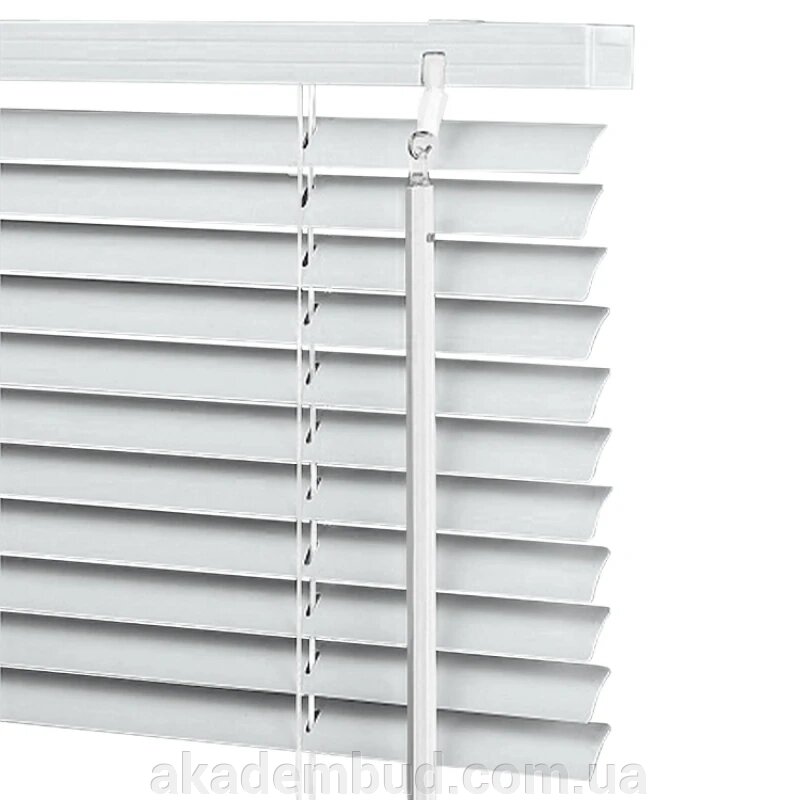 Жалюзі горизонтальні алюмінієві, система "Венус" (стандарт), білі від компанії Інтернет-магазин металопластикових вікон - фото 1