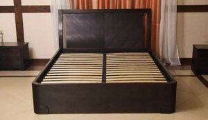 Двоспальне ліжко Престиж з масиву дуба