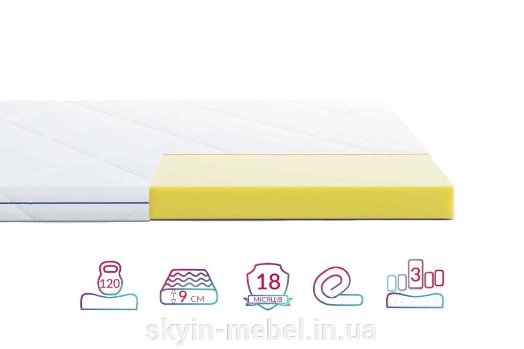 Матрац Highfoam Largo Super Slim, нестандартний розмір грн/кв. м від компанії Магазин "Меблі Sky in" - фото 1