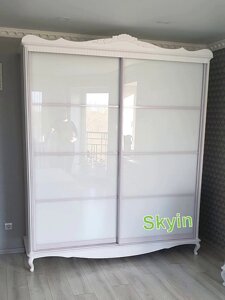 Шафа купе Скарлет софт з склом лакобель
