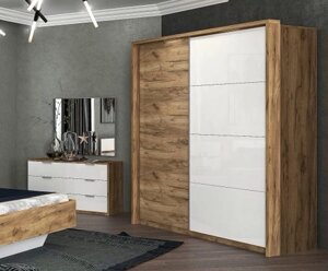 Стильна шафа купе Асті фасади-комбі