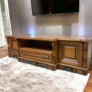 Дерев'яна тумба ТВ Зефір Прованс Бароко стиль