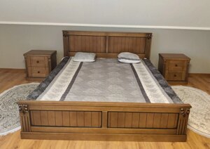 Двоспальне ліжко Прованс з масиву бука