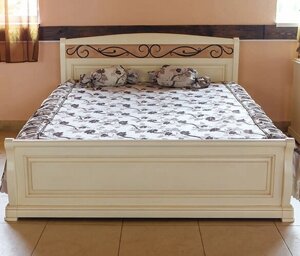 Дерев'яне біле ліжко Вікторія Явір