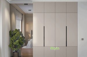 Шафа для одягу 4 дверна Лайн Елегант з антресолями
