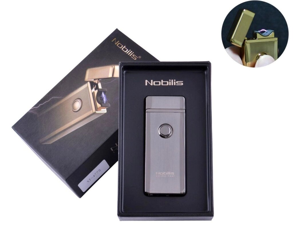 Електроімпульсна запальничка в подарунковій упаковці Nobilis Black (USB) від компанії Інтернет-магазин "Є улов" - фото 1