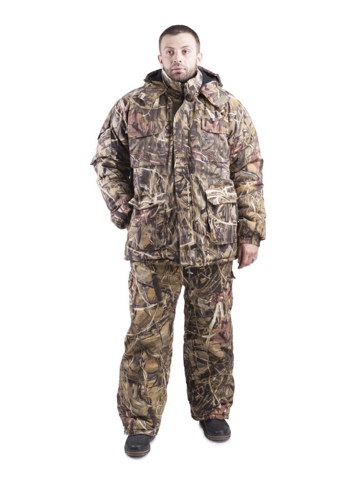 Зимовий костюм для полювання і риболовлі Камиш коричневий, високу якість, не продувається тканина, розмір 52-54 - опис