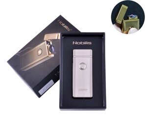 Електроімпульсна запальничка в подарунковій упаковці Nobilis Silver (USB)