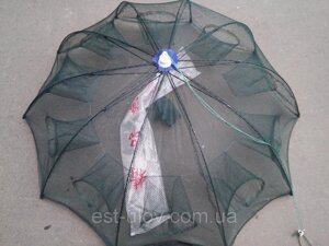 Раколовка парасольку на 10 входів, для промислового лову