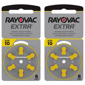 Батарейки для слухових апаратів Rayovac EXTRA 10 (12шт)