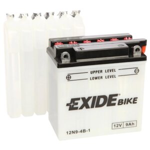 Акумулятори мото Exide 12N9-4B-1: 9 А · год - 12 V; 85 (12N9-4B-1), 135x75x139 мм