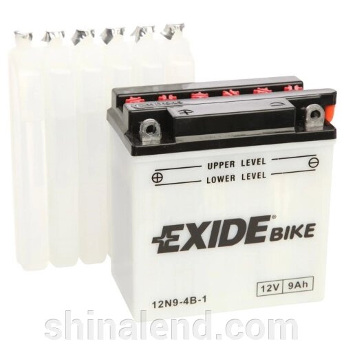 Акумулятори мото Exide 12N9-4B-1: 9 А · год - 12 V; 85 (12N9-4B-1), 135x75x139 мм від компанії ШінаЛенд - Оплата Частинами - фото 1