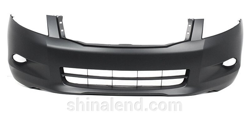 Бампер передній для Honda Accord VIII (седан) (USA) 2008 - 2012, з відп. п/тум., чорний під фарбування{%osobennosti-bp%} від компанії ШінаЛенд - Оплата Частинами - фото 1