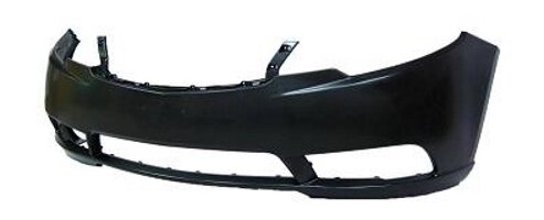 Бампер передній для Kia Cerato I ( рестайлінг, седан ) 2006 - 2009, чорний під покрас {% osobennosti-bp% } ( FPS Тайвань ) OE від компанії ШінаЛенд - Оплата Частинами - фото 1