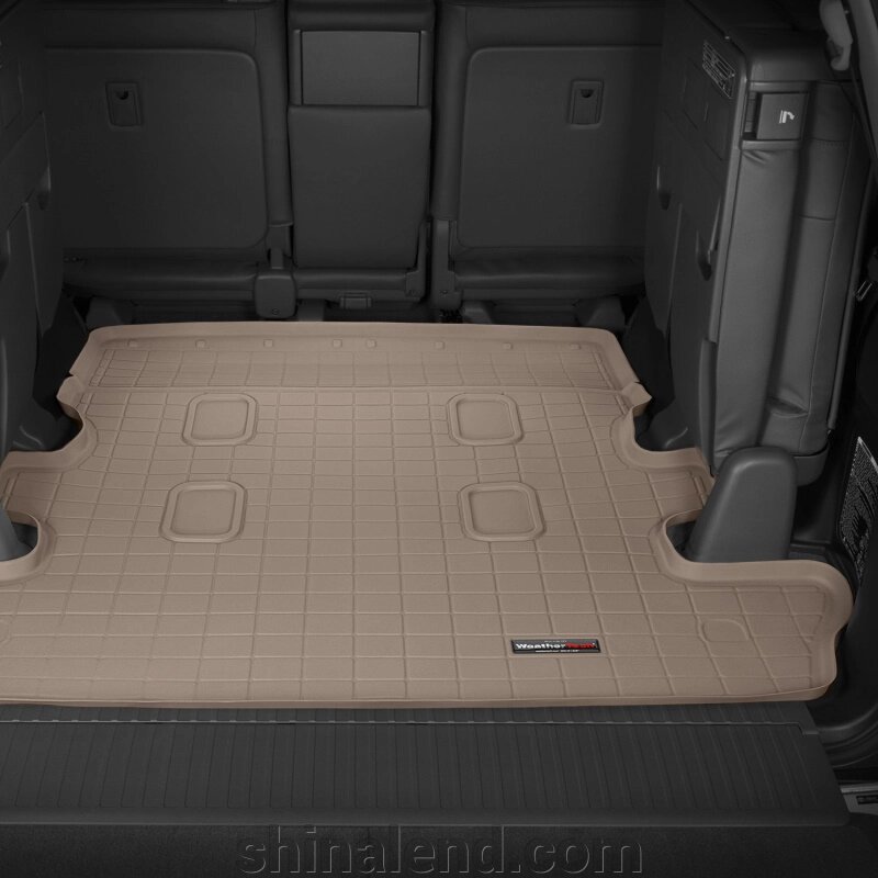 Килимки в багажник Lexus LX570, LX450 / Toyota Land Cruiser 200 2008 - з 2007 - бежевий, Tri-Extruded WeatherTech - від компанії ШінаЛенд - Оплата Частинами - фото 1