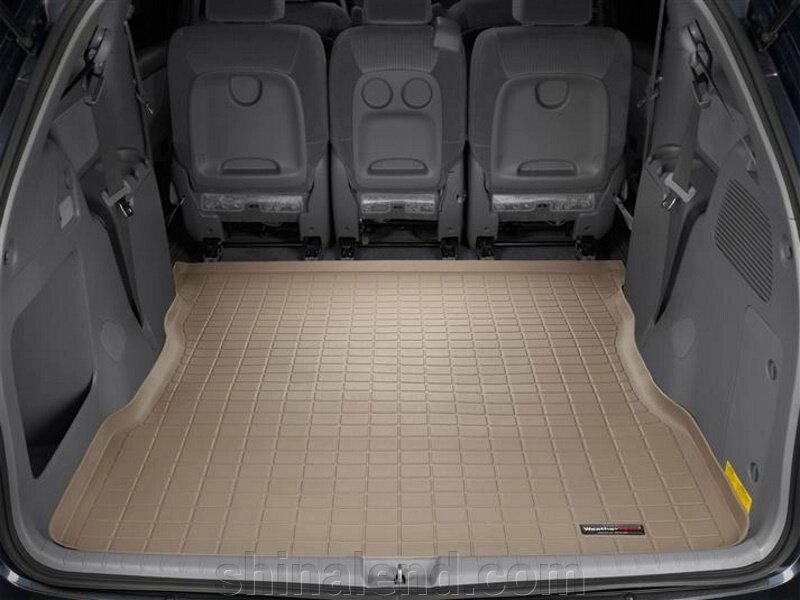 Килимки в багажник Toyota Sienna II 2004 - 2010 з 2003 - 2009, бежевий, Tri-Extruded WeatherTech - штука від компанії ШінаЛенд - Оплата Частинами - фото 1