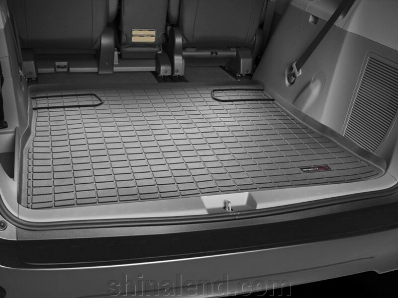 Килимки в багажник Toyota Sienna III 2010 - 2020 з 2010 - чорний, Tri-Extruded WeatherTech - штука від компанії ШінаЛенд - Оплата Частинами - фото 1