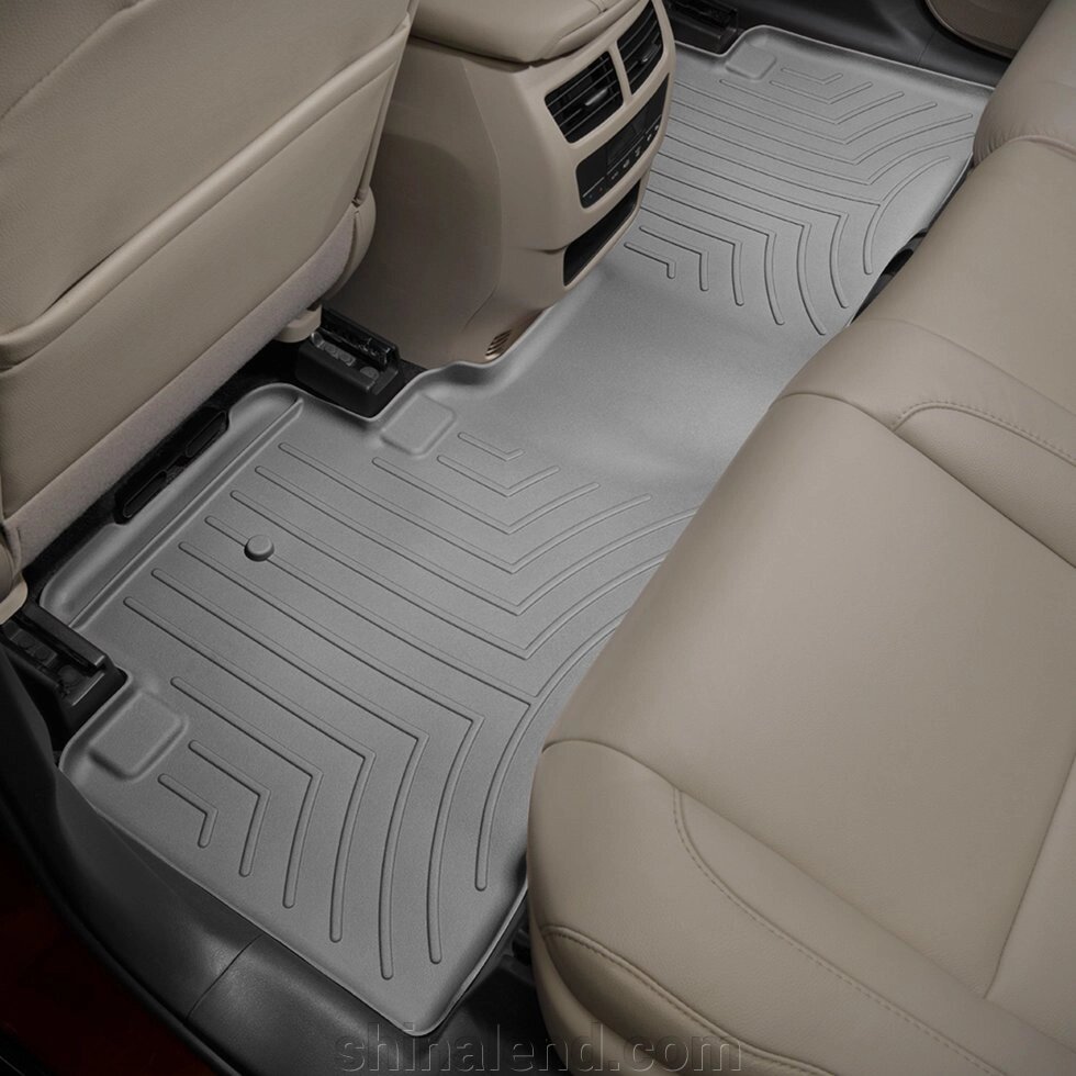 Килимки в салон Acura MDX III (YD3) 2013 - з 2013 - сірі WeatherTech - другий ряд від компанії ШінаЛенд - Оплата Частинами - фото 1