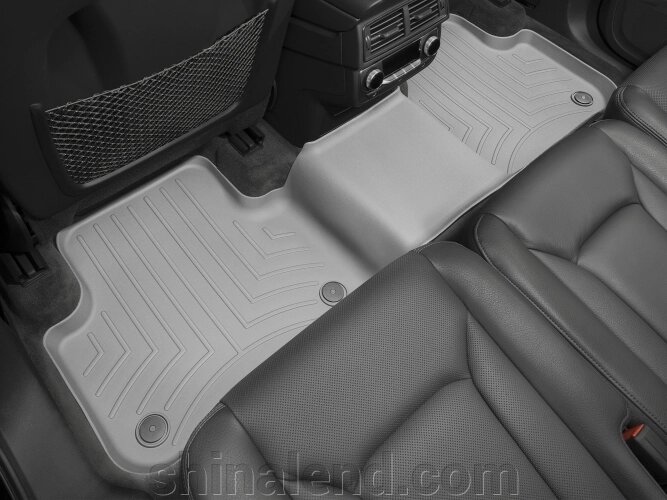 Килимки в салон Audi Q7 II (4MB) 2015 - / Audi Q8 2018 - з 2015 - сірі WeatherTech - другий ряд від компанії ШінаЛенд - Оплата Частинами - фото 1