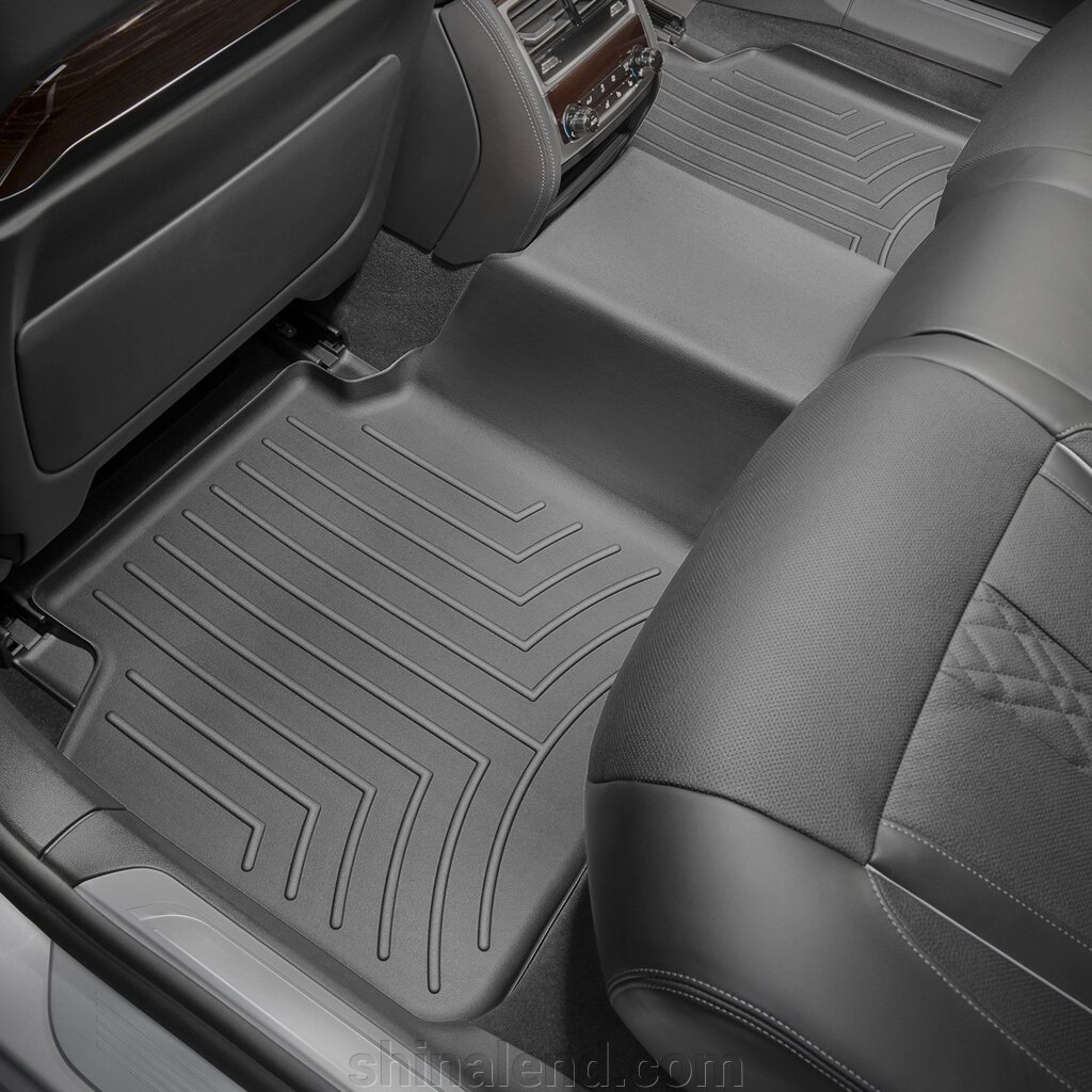 Килимки в салон Bmw 7 (G11, G12) long 2015 - з 2014 - чорні WeatherTech - другий ряд від компанії ШінаЛенд - Оплата Частинами - фото 1