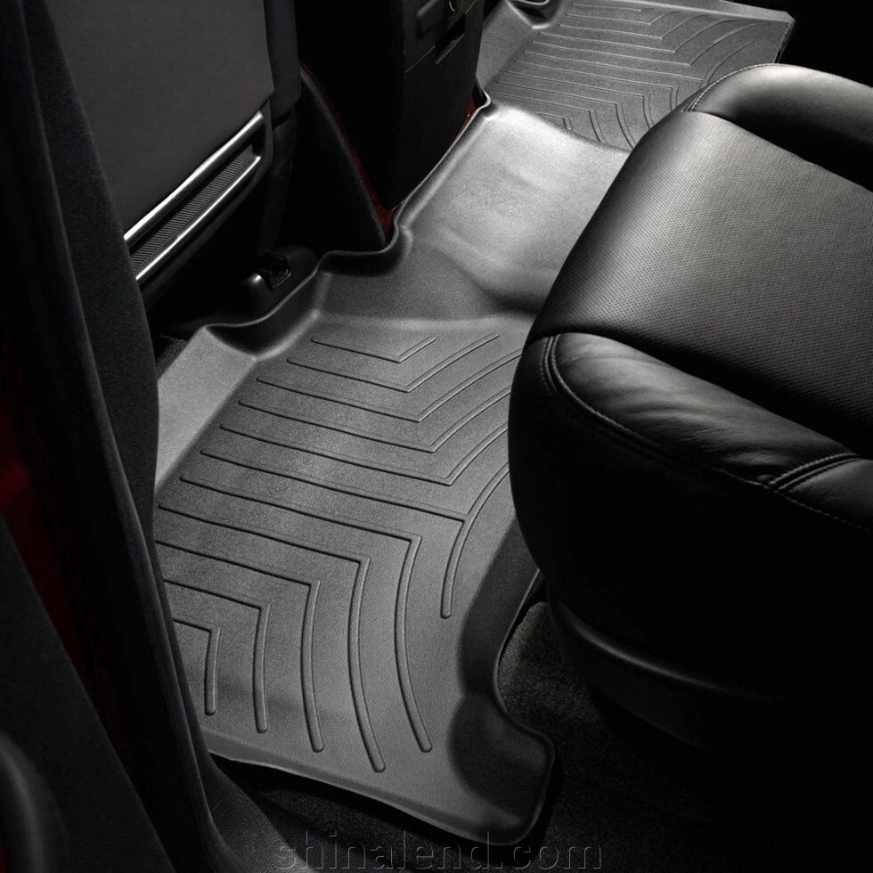 Килимки в салон Cadillac Escalade III (GMT 900) 2007 - 2014 за 2006 - 2014 року, чорні WeatherTech - другий ряд від компанії ШінаЛенд - Оплата Частинами - фото 1